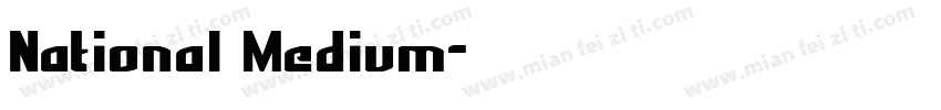National Medium字体转换